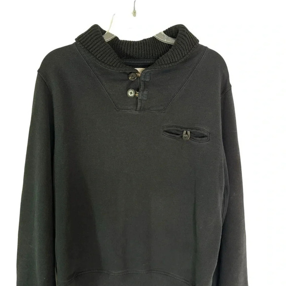 Billy Reid Shiloh Shawl Collar Pullover Sweater Soft Black Size L - Picture 9 of 10